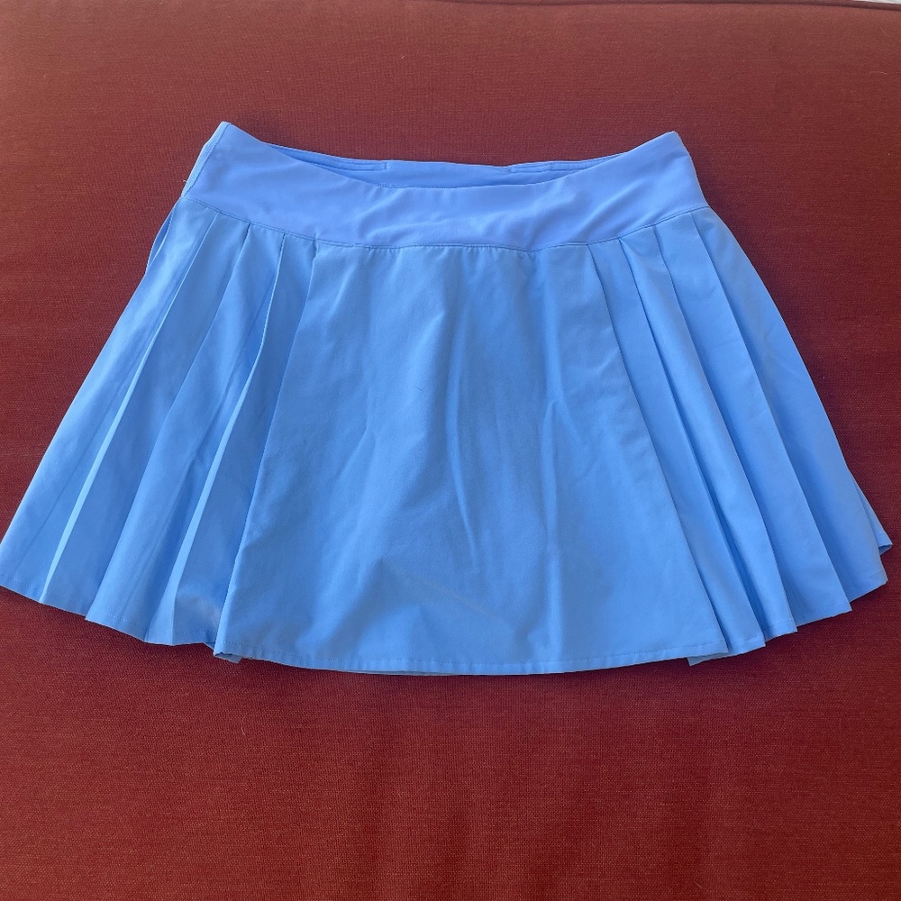 Lululemon Side pleated high rise tennis skort | Blue | size 6
